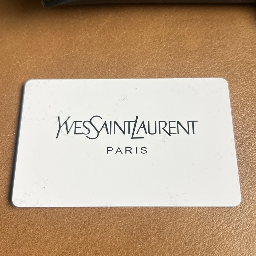 Black YSL Logo Accent Women's Sunglasses, comes with box,dust bag & accessories